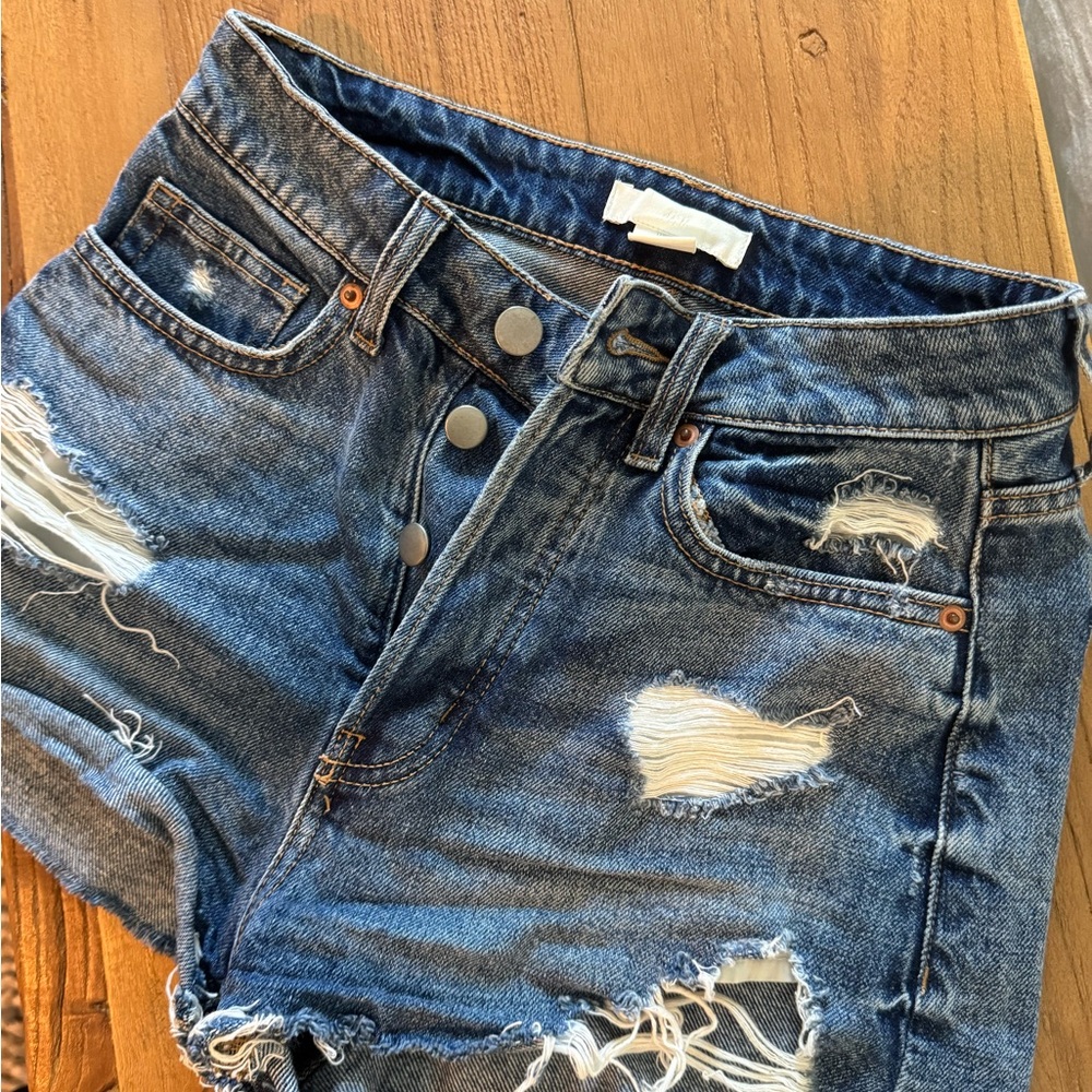 Women's Distressed Denim Shorts size 0